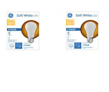 2 New - GE 2 Pack - LED Lightbulbs- Soft White 100w Replacement/100w A19