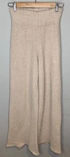 Skims Fuzzy Teddy Lounge Pants Small/medium Beige Tan Comfortable Stretch