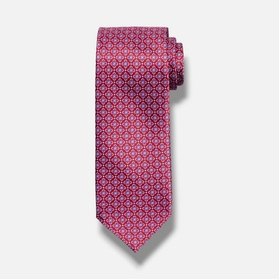 Stefano Ricci Men's Red Geometric Medallion Silk Neck Tie Size 61 x 3.50