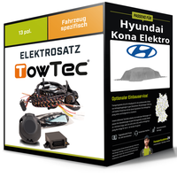 Elektrosatz 13-Pol Spezifisch für Hyundai Kona Elektro 04.2023-Jetzt NEU Towtec