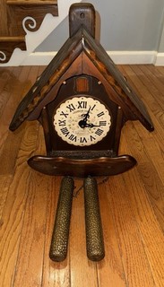 1967 New England Clock The American Cuckoo Bird Wood Clock Made In USA