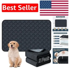 Super Absorbent Pet Training Pads - 2 Pack, Waterproof for Dogs & Small Pets