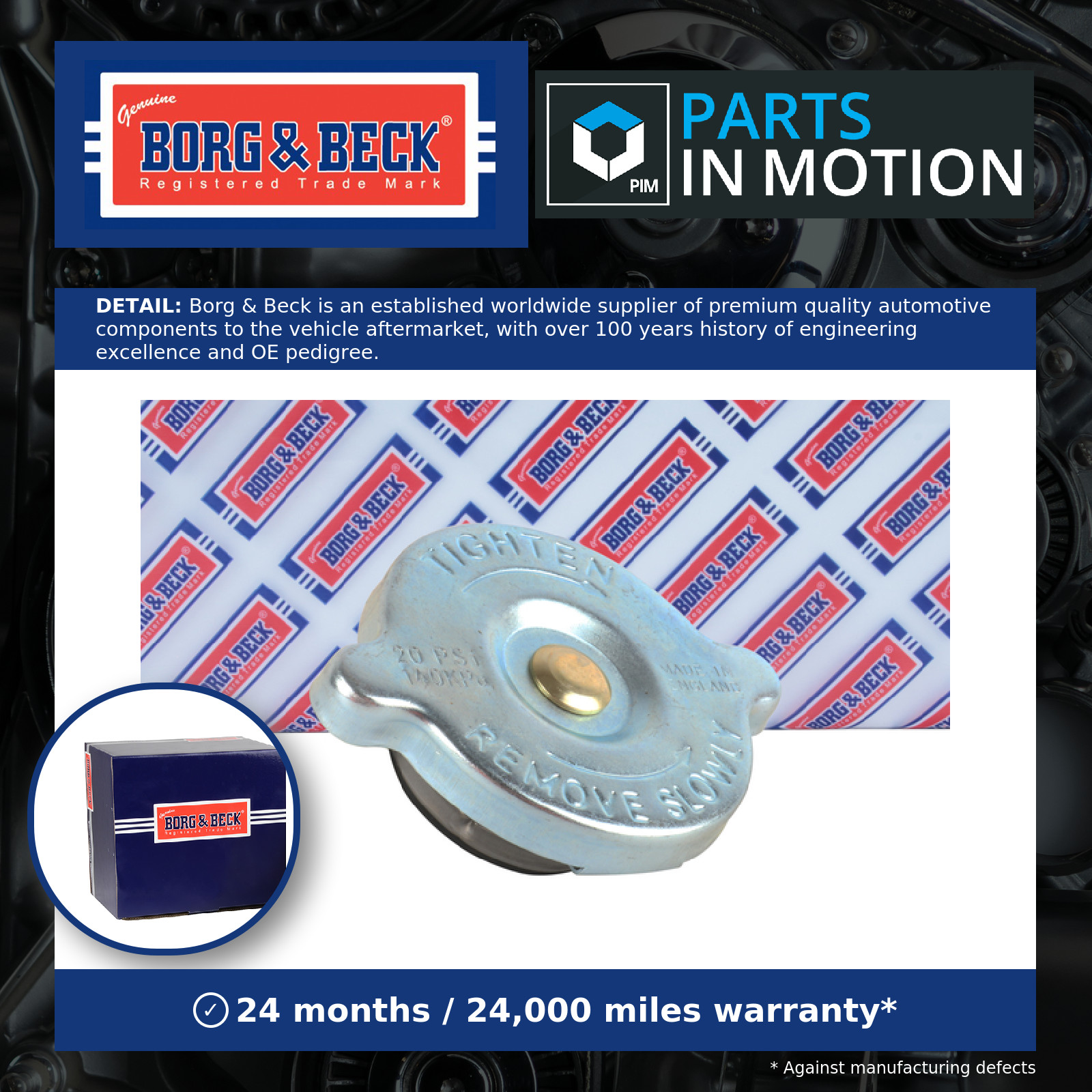 Radiator Cap BRC73 Borg & Beck 0005016215 5016215 A0005016215 A5016215 Quality