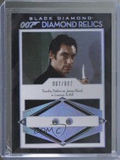 2025 Upper Deck James Bond Black Diamond 007 Relics 7/7 Timothy Dalton 02aj