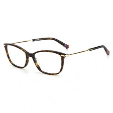 Missoni Women's Eyeglasses Havana Plastic Full Rim Rectangular MIS 0058 0086