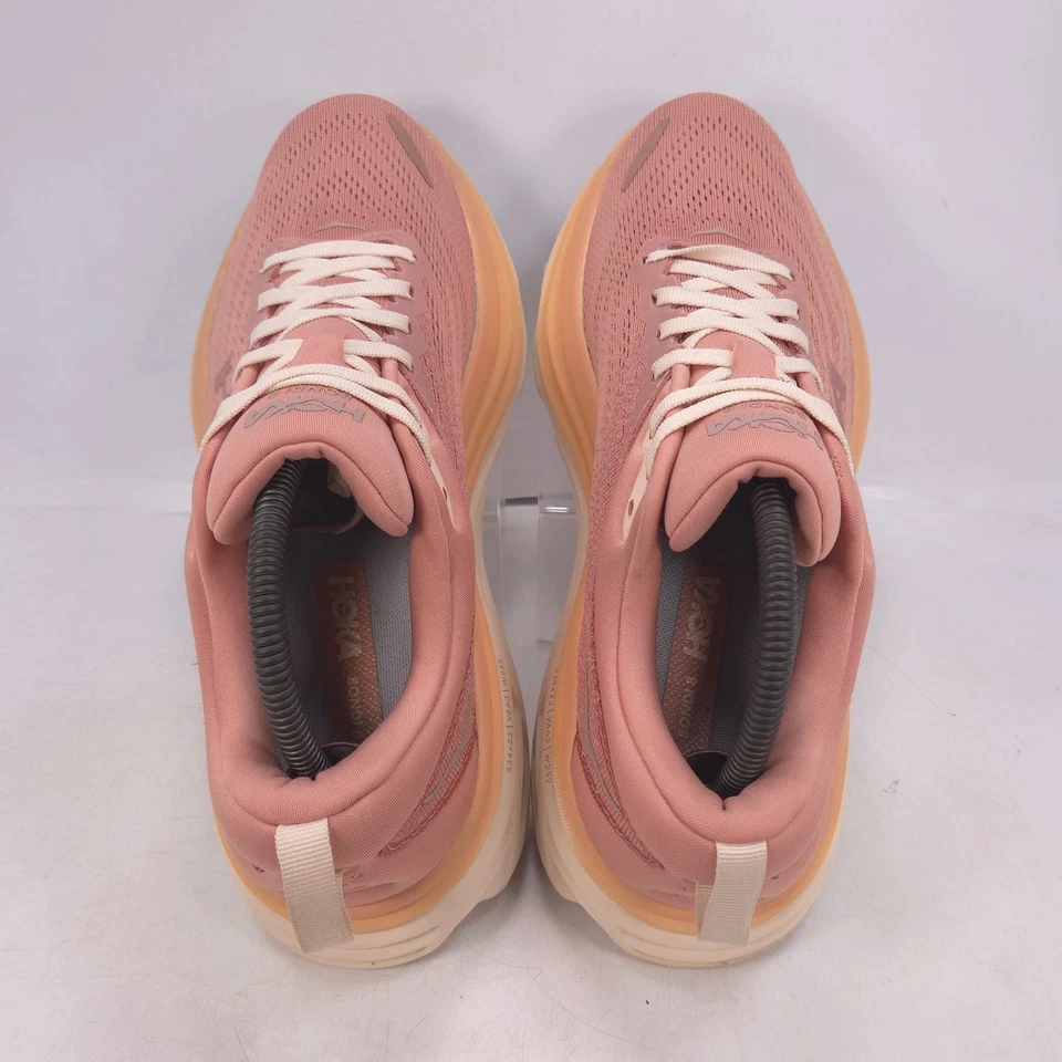 Zapato deportivo para correr Hoka One One Bondi 8 para mujer talla 9,5 F27224D rosa Foto 4 de 4