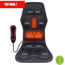 Electric Back Massager with Infrared Heat, Shiatsu Massage Chair Cushion for