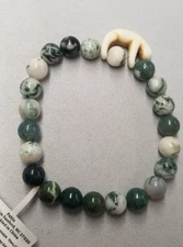 Fahlo The Wander Rainforest Green Beaded Bracelet 7"