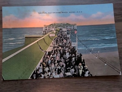 Vintage Postcard The Pier, Old Orchard Beach, Maine Unposted