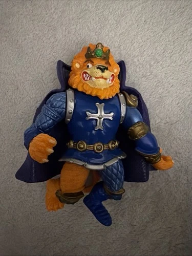 Vintage TMNT King Lionheart Figure w/ Cape Robe Teenage Mutant Ninja Turtles