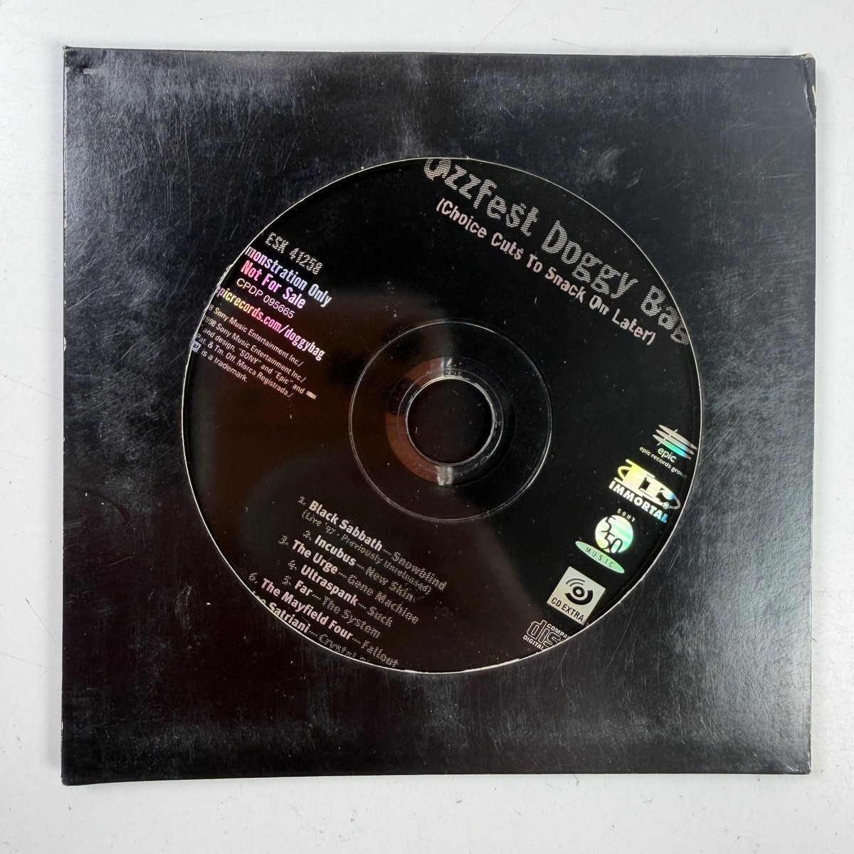 Ozzfest Doggy Bag CD 1998 Promo Compilation Epic Immortal 550