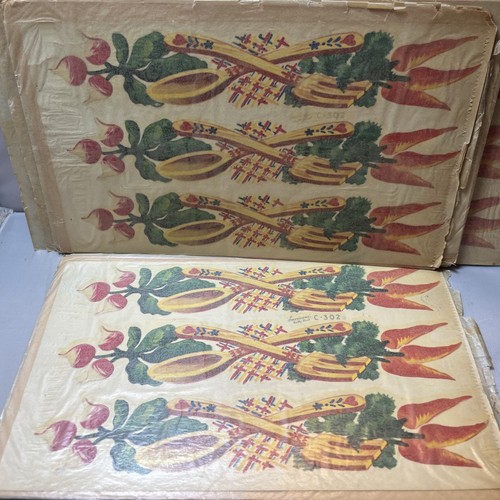 Vintage MCM Decal Border Shelf Edging Trimettes - Picture 2 of 3