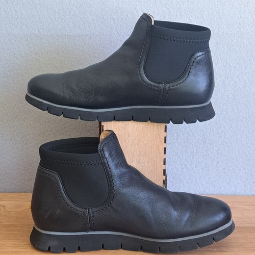 Samuel Hubbard Samsport Chelsea Boots Black Leather Slip-On Women’s 38 7.5 - Picture 7 of 13