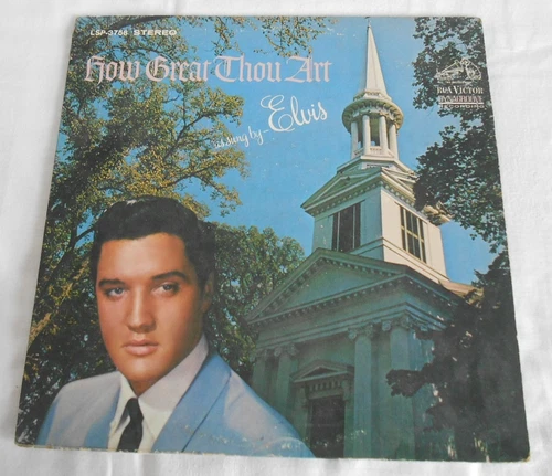 ELVIS PRESLEY How Great Thou Art LP RCA LSP-3758 1st press clean copy