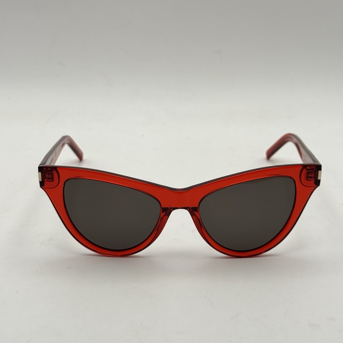 New SAINT LAURENT SL425 005 54mm Red Cat Eye Oversized Sunglasses Italy Black New SAINT LAURENT SL425 005 54mm Red Cat Eye Oversized  main image 3