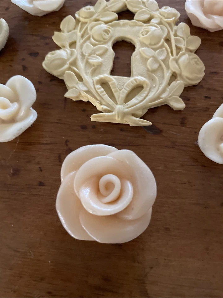 Lote Muebles Apliques de Resina Proyectos Artesanales Rosas Florales Francés Chic y Shabby Foto 2 de 4