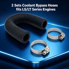 2 Pack Coolant Bypass Hoses fits 98-up LS LT Engines 5/8 to 3/4 Heater Hose Set
