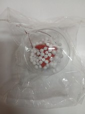 Pallina di Natale Trasparente DIY Neve e Sagoma Rossa Decorazione Albero 8cm