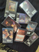 UNPLAYED Vintage Styx 8 Cassette Lot Kilroy Lady Crystal Eight Illusion Theater
