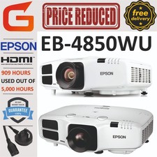 Epson EB-4850WU 4000 Lumens Projector FHD (909 HRS USED OUT OF 5,000 HRS)