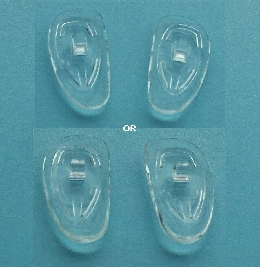 B&S Premium Silicone Nose Pads for Glasses (Spectacles) 15/17/19mm Push In/Screw In