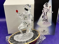 Near Mint Swarovski Crystal Figurine Masquerade Harlequin SCS Annual w/Base 2001