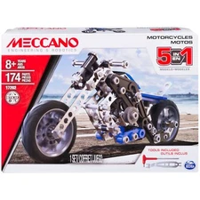 Erector 5 In 1 Model Building Set Motorcycles 174 Pieces For Ages 8 And Up Stem 
