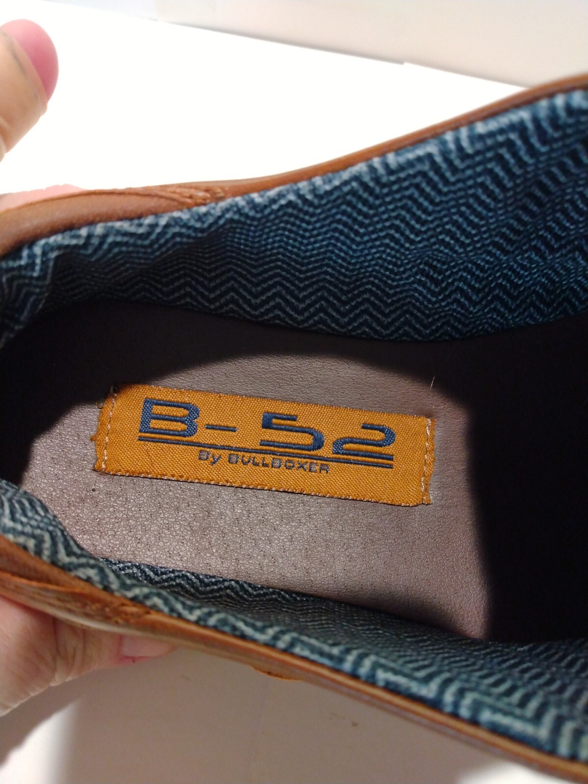 SAOLA Scarpe eleganti da uomo B 52 di BullBoxer Rowan marroni stringate in pelle taglia 5