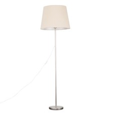 Standard Floor Lamp Large Standing Reading Living Room Light Lampshade Chrome