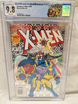   Uncanny X-Men #300 NEWSSTAND CGC 9.8 Custom Label 1993 Wolverine Bishop Storm