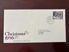 United Kingdom 1986 - Christmas 12p stamp FDC Edinburgh Philatelic Bureau