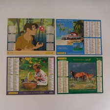 4 Calendars Wisden Factor La Post France 2003 Alpes-Maritimes Plans Cards