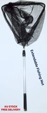 *Clearance* Lightweight Telescopic Pole Folding Landing Net Large Prawn Fishing