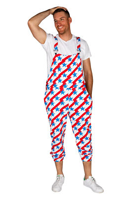 Shinesty Mens Mens USA Pajamarall Overalls The National Treasures