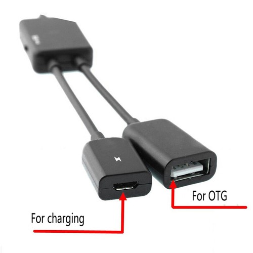 2 Port Micro USB Aufladen OTG Hub Kabel Adapter für Android Handy Tablet - Zdjęcie 4 z 4