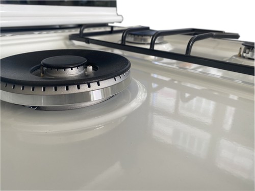 Cucina da 90x60 BIANCA LAR.EL forno ELETTRICO con vano porta bombola 5 fuochi - Foto 3 di 5