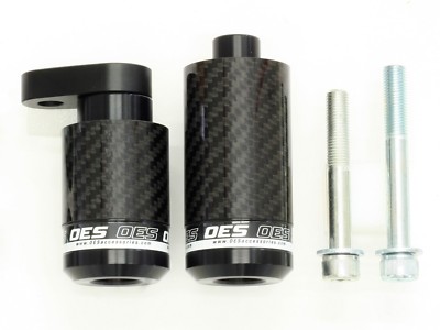 OES Carbon Frame Sliders 2007 2008 Kawasaki Ninja ZX-6R ZX6R No Cut