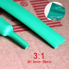 Green 3:1 Adhesive Heat shrink Waterproof HeatShrink Glue Lined Tube Sleeve