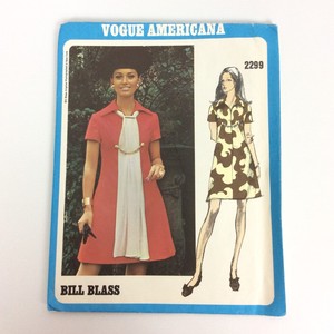 Vogue Americana 2299 Bill Blass One Piece Dress Size 14 Sewing Pattern Uncut Ebay