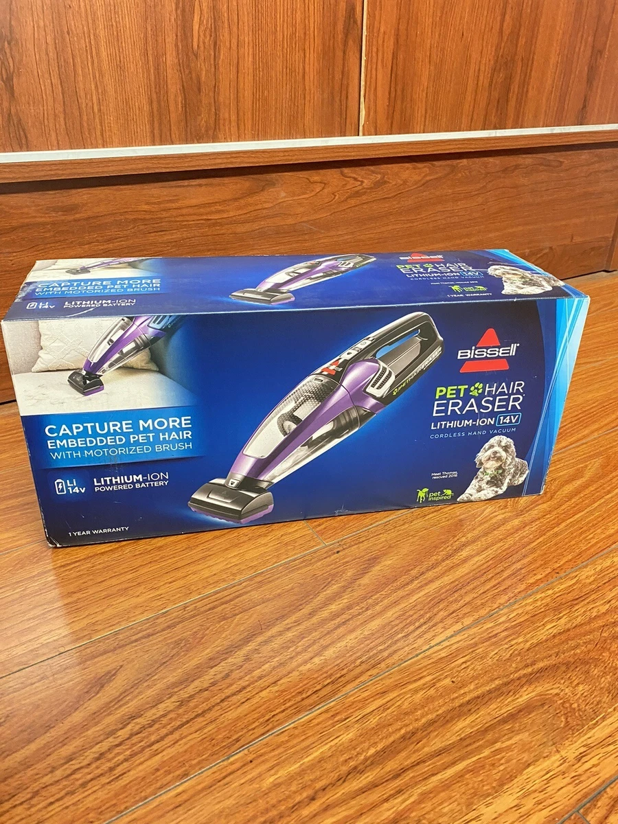 Bissell pet hair eraser 2024 lithium ion cordless hand vacuum