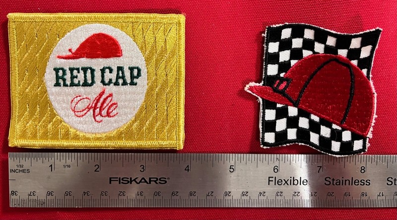 Red Cap Ale Beer Patches. Lot of two, Vintage