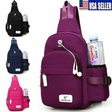 2022 Men Women Nylon Crossbody Shoulder Cycle Sling bag Daily Travel Backpack US