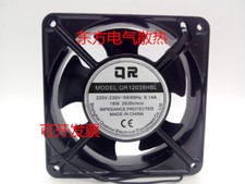 1 PCS 12 cm metal cabinet cooling fan 2 Wire Fan QR12038HBL 220v 18W 0.14A