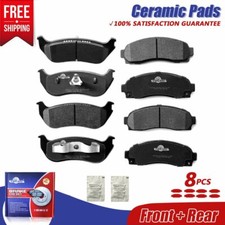Front Rear Ceramic Brake Pads For 2002-2005 Ford Explorer Mercury Mountaineer