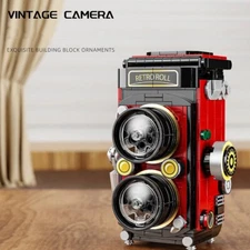 Digital Camera Building Blocks Set, DIY Retro Model, Xmas Gift for Kids & Adults