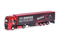 Herpa Lkw 1:87 Man Tgx Gx Gardinenplanen-Sattelzug Genthner Rot H0 318075