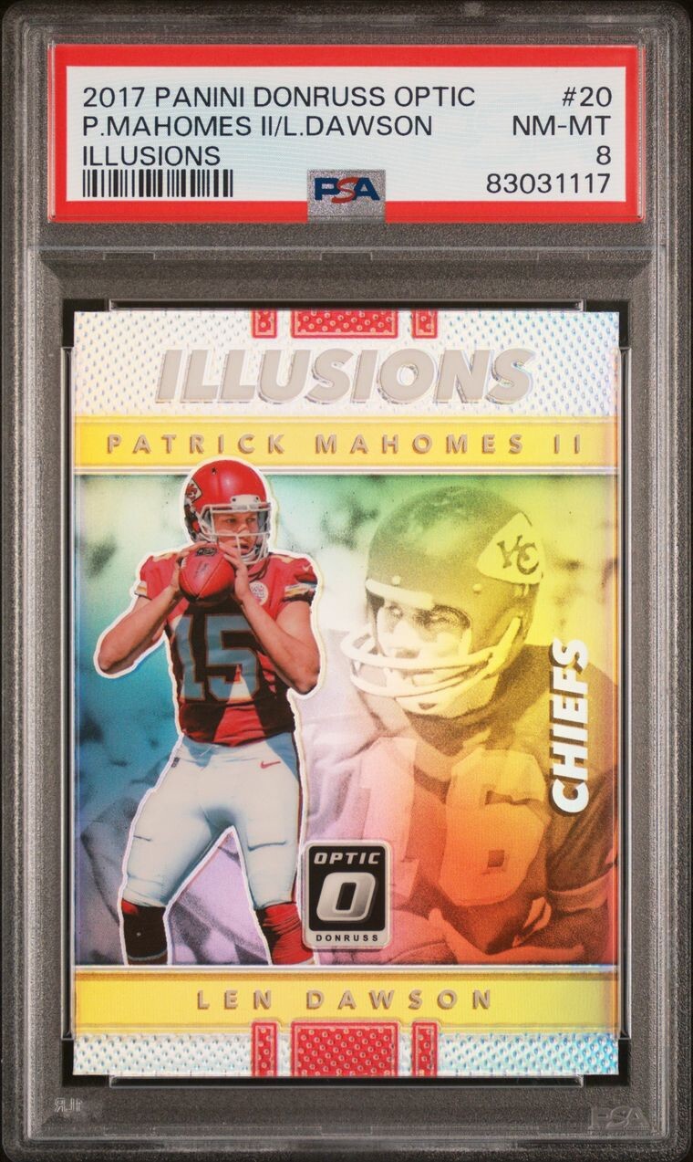 2017 Panini Donruss Optic Patrick Mahomes II/Len Dawson Illusions