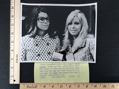 Rare Original VTG Tina Nancy Sinatra London James Bond You Only Live Twice Photo