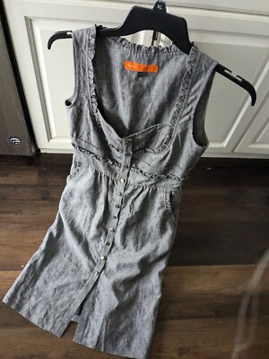 Gorgeous Cynthia Steffe Linen Dress Size 6 Gray | eBay Gorgeous Cynthia Steffe Linen Dress Size 6 Gray | eBay