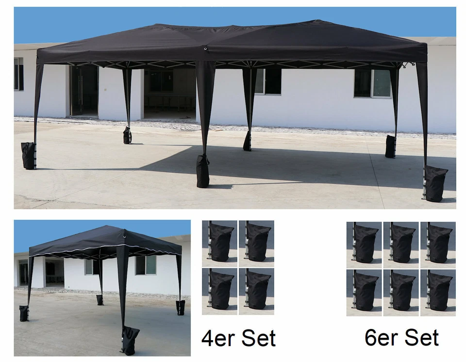 KRONENBURG ® Sandsäcke 4er oder 6er Set Pavillon Gewichte Standfuß Ballastsäcke Partyzelt